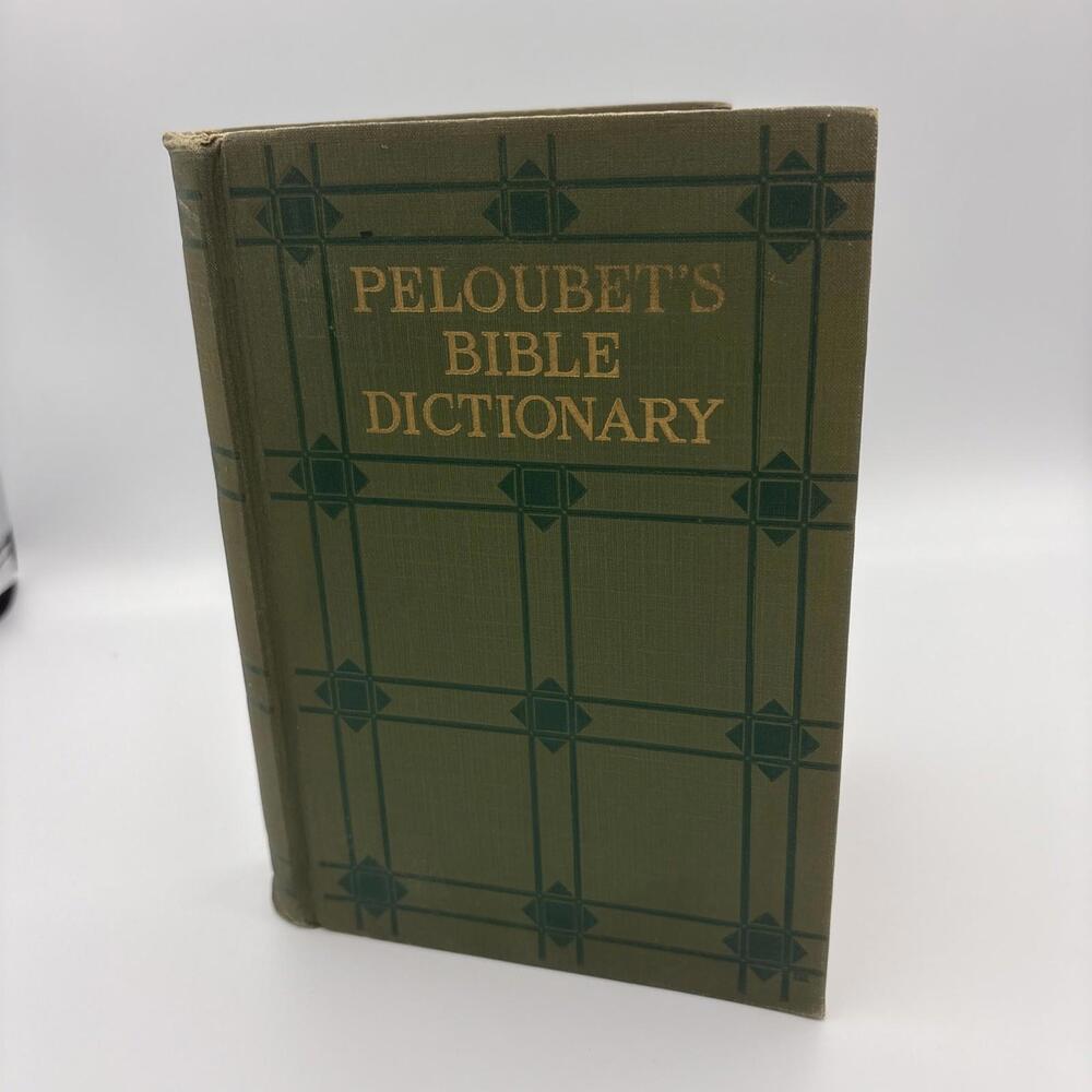 Vintage 1925 Peloubet's Bible Dictionary Illustrated Biblical Reference Book